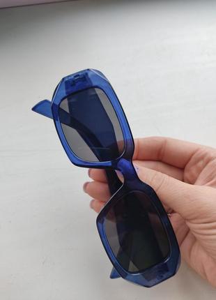 Окуляри 💎 очки uv400 чорні темні сині сонцезахисні стильні модні нові3 фото