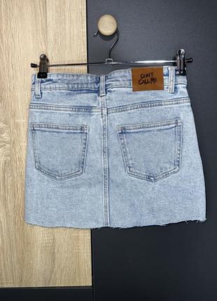 Французский бренд jennyfer джинсовая юбка размер 30 хs размерная сетка в карусели3 фото