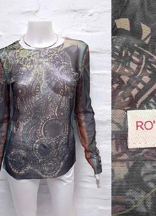 Ro'skinwear italy трендовый прозрачеый лонгслив