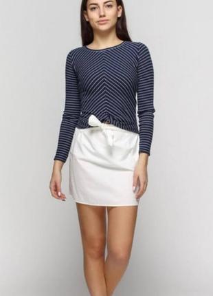 Bershka юбка біла літня натуральна