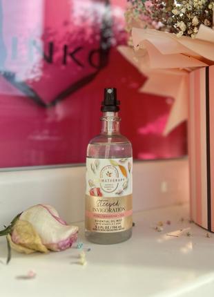 Спрей для тіла та текстилю bath and body works rose tangerine tea steeped invigoration aromatherapy оригінал