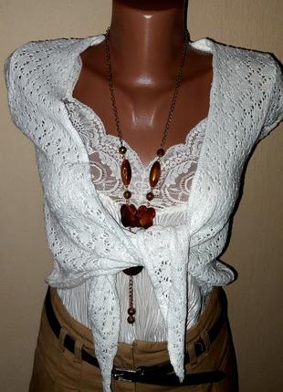 Вязаное болеро браздия