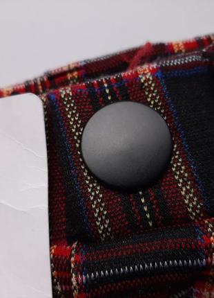 Брюки леггинсы в клетку высокая посадка stradivarius