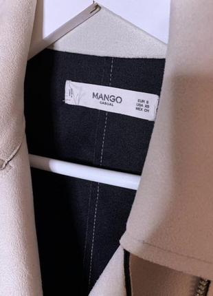 Куртка косуха из плотной мягкой ткани замши манго mango3 фото