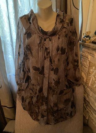 Класна блуза, італія 🇮🇹, 💯 шовк!