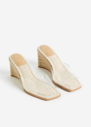 Стильные шлепки на платформе от h&m