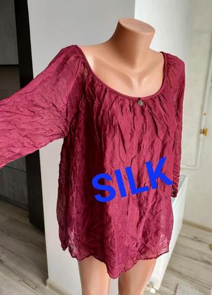 Шовкова блуза_ льоля. виробництво італія