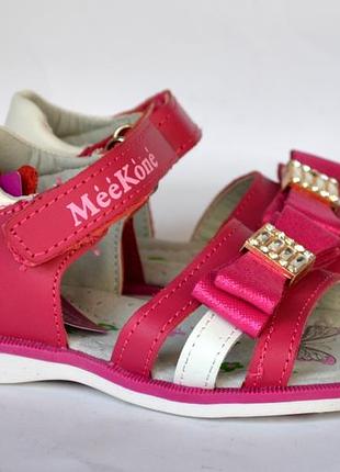 Шкіряні босоніжки для дівчаток meekone