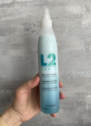 Кондиціонер двофазний миттєвої дії lakme lak-2 instant hair conditioner rinse-free 300 мл1 фото