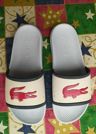 Шлепанцы lacoste.