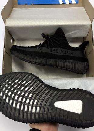 Крутые мужские кроссовки адидас изи adidas yeezy boost 350 full black.6 фото