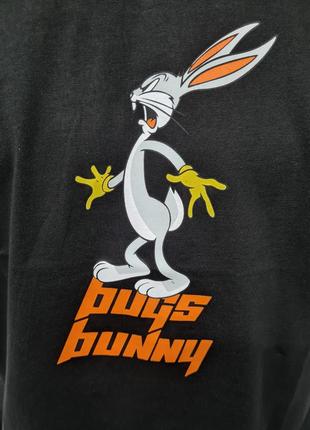 Мужская футболка с приколами мультики, футболка bugs bunny, мужская футболка оверсайз, футболка, футболка с принтом4 фото