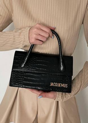 Сумочка jac. le chiquito long black croc.