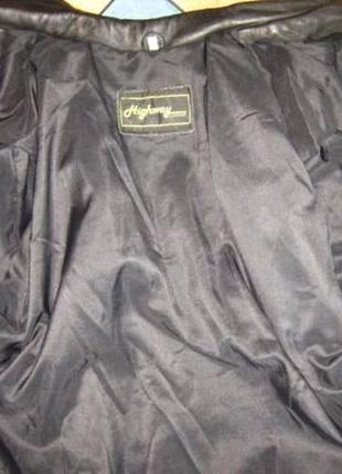 Оригинальная женская кожаная куртка  highway leather. англия.  лот 5382 фото