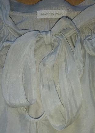 Шикарна блуза,шовк,вишивка,італія1 фото