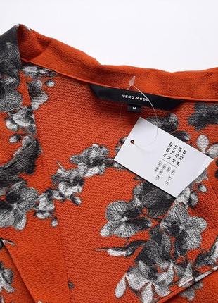 Блуза в бельевом стиле в принт цветы vero moda6 фото