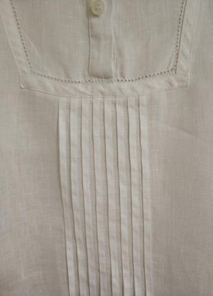Рубашка рубашка блуза туника pure linen лен оверсайз бренд austin reed, р.123 фото
