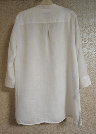 Рубашка рубашка блуза туника pure linen лен оверсайз бренд austin reed, р.122 фото