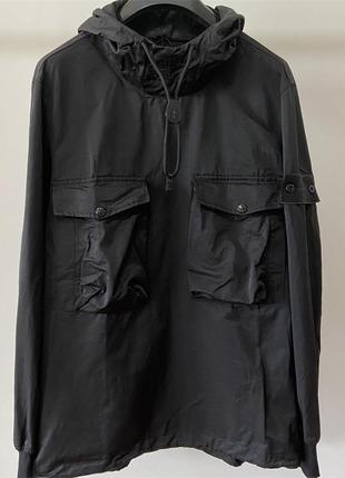 Новый анорак ветровка stone island черный2 фото