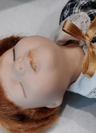 Фарфоровая кукла, спящий мальчик4 фото