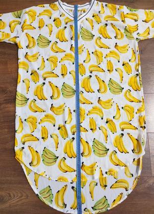 Сукня з принтом банан3 фото