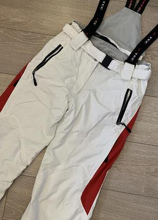 Горнолыжные брюки белые женские k-tec