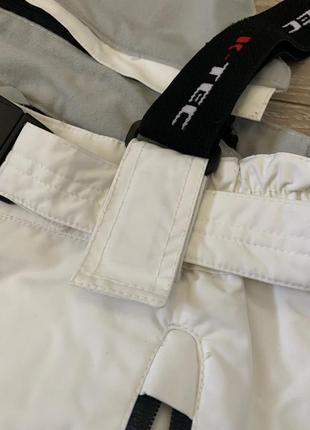 Горнолыжные брюки белые женские k-tec