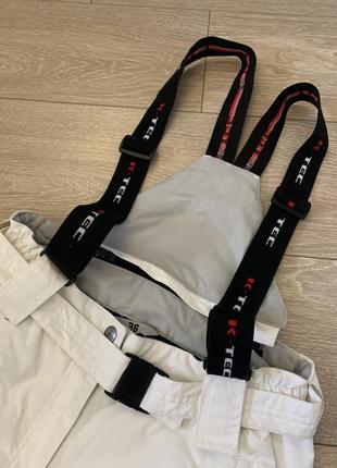 Горнолыжные брюки белые женские k-tec