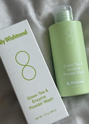 Ензимна пудра by wishtrend green tea &amp; enzyme powder wash