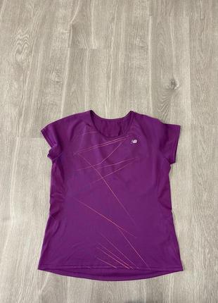 Спортивная женская футболка для спорта для бега new balance