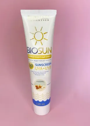 Сонцезахисний крем spf 30 bioton cosmetics biosun 120 мл к. 10055