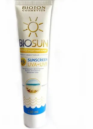 Сонцезахисний крем spf 45 bioton cosmetics biosun 120 мл к. 10068