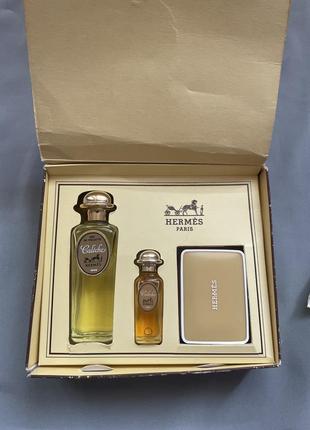 Винтажный набор hermes caleche parfume1 фото