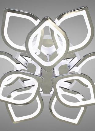 Люстра лед потолочная цвет хром, 165w diasha 8073/6+3led3colordimmer