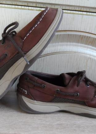 Кожаные топсайдеры, туфли, мокасины sperry top-sider, 35р., 22,5см.