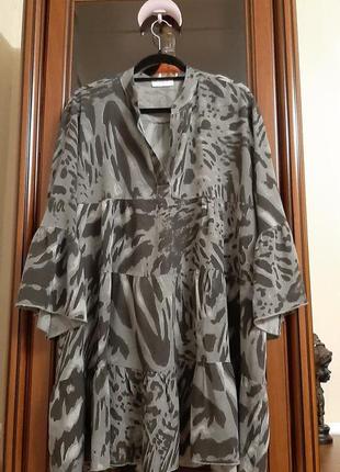 Cтильная блуза туника 56-58 размер италия5 фото
