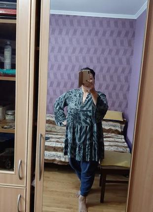 Cтильная блуза туника 56-58 размер италия7 фото