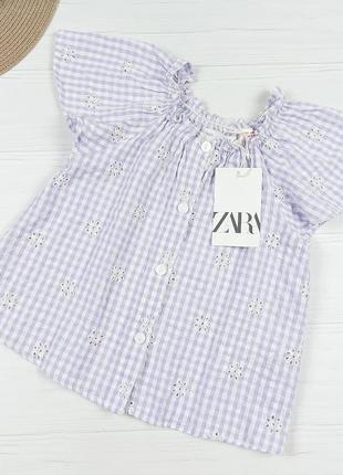 Стильная блузочка от zara 3-4 года, 98-104 см.1 фото