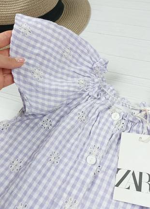 Стильная блузочка от zara 3-4 года, 98-104 см.2 фото