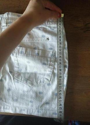 Джинсовая белая мини юбка. прямая короткая хс/с7 фото