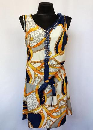 Tresor. стильное платье, модный принт. новое, р. m-l