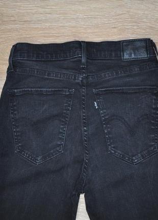 Женские черные джинсы mile high super skinny levis6 фото