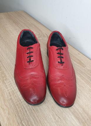 Натуральные кожаные оксфорды броги ботинки туфли на шнуровке натуральная кожа броги lux elite3 фото