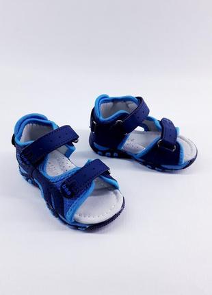 Детские босоножки-сандали для мальчика (а6-1) 19-24р синий