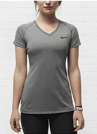 Женская спортивная футболка nike pro dri-fit shirt1 фото