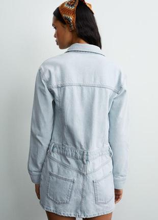 Джинсова сукня з довгим рукавом zara5 фото
