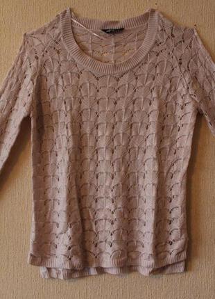 Стильний ажурний пуловер