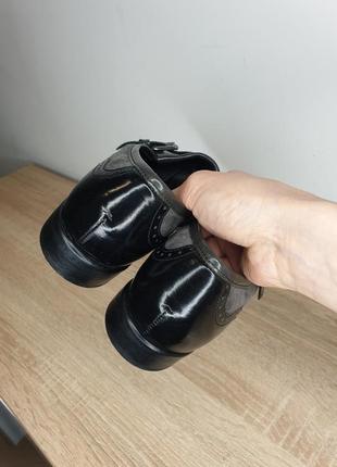 Стильные натуральные кожаные лоферы оксфорды броги туфли с пряжкой натуральная замша лакированная кожа gabor6 фото