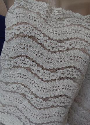 Белая итальянская винтажная ажурная майка4 фото