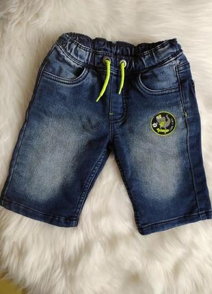 Шорты, джинсовые, мальчик, 3-4 года, лето, синие1 фото